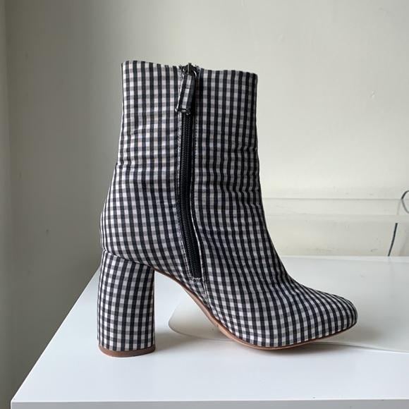 Top shop floral checkered booties - Picture 2 of 4